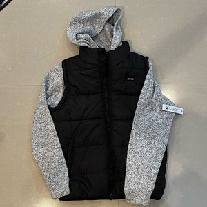 Youth L puffer vest, hoodie combo NWT